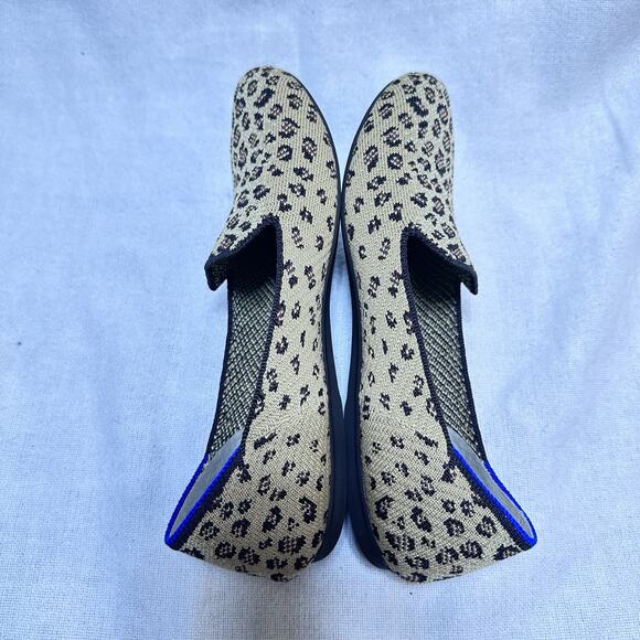 Rothys The Loafer Womens Sz 8 Mocha Flat Spot Leopard Animal Print - Picture 5 of 11